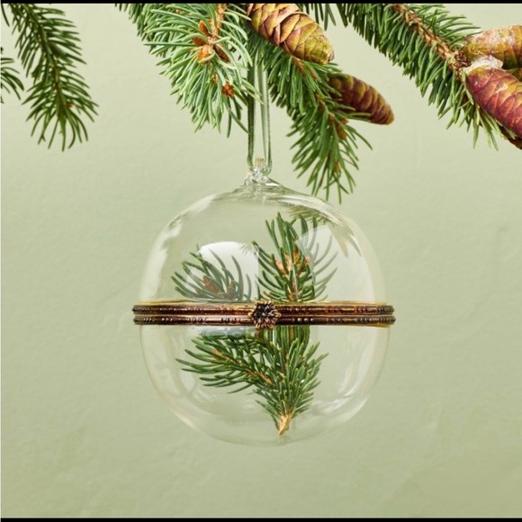 2 Smooth Glass Christmas Tree Ornaments - Hearth & Hand with Magnolia - Picture 2 of 4